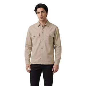 Calvin Klein Jeans Beige Denim Men's Shirt